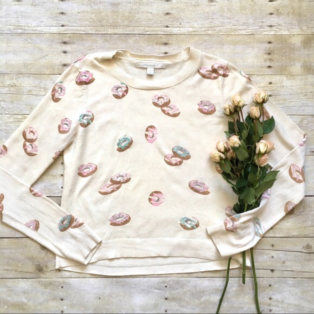 LC Lauren Conrad Donut With Sprinkles Sweater